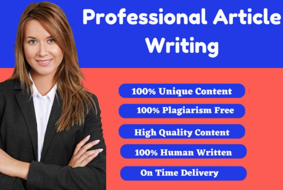 I will write 1500 words SEO article and content writi...