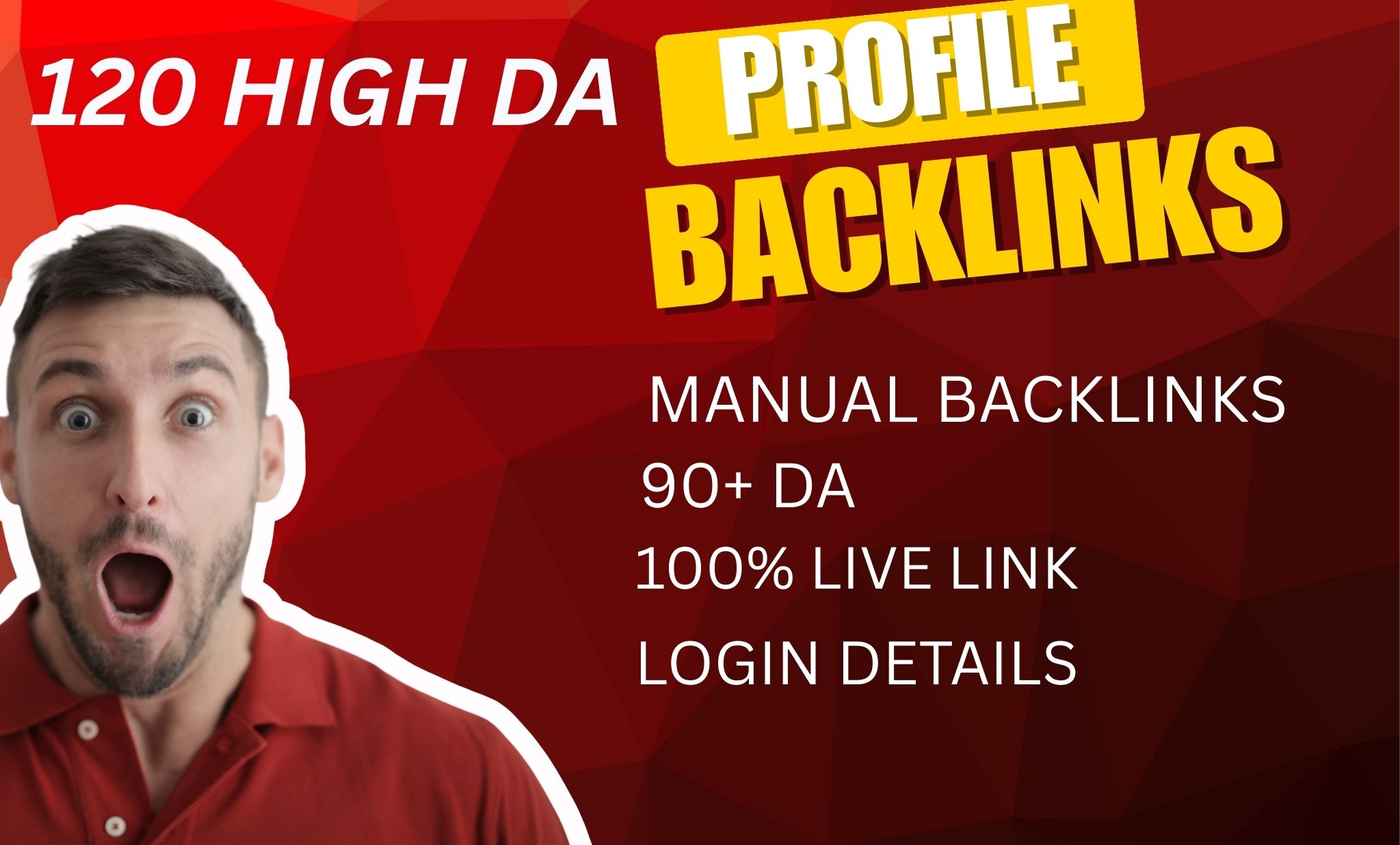 I Will create 120 high-quality SEO profile backlinks ...