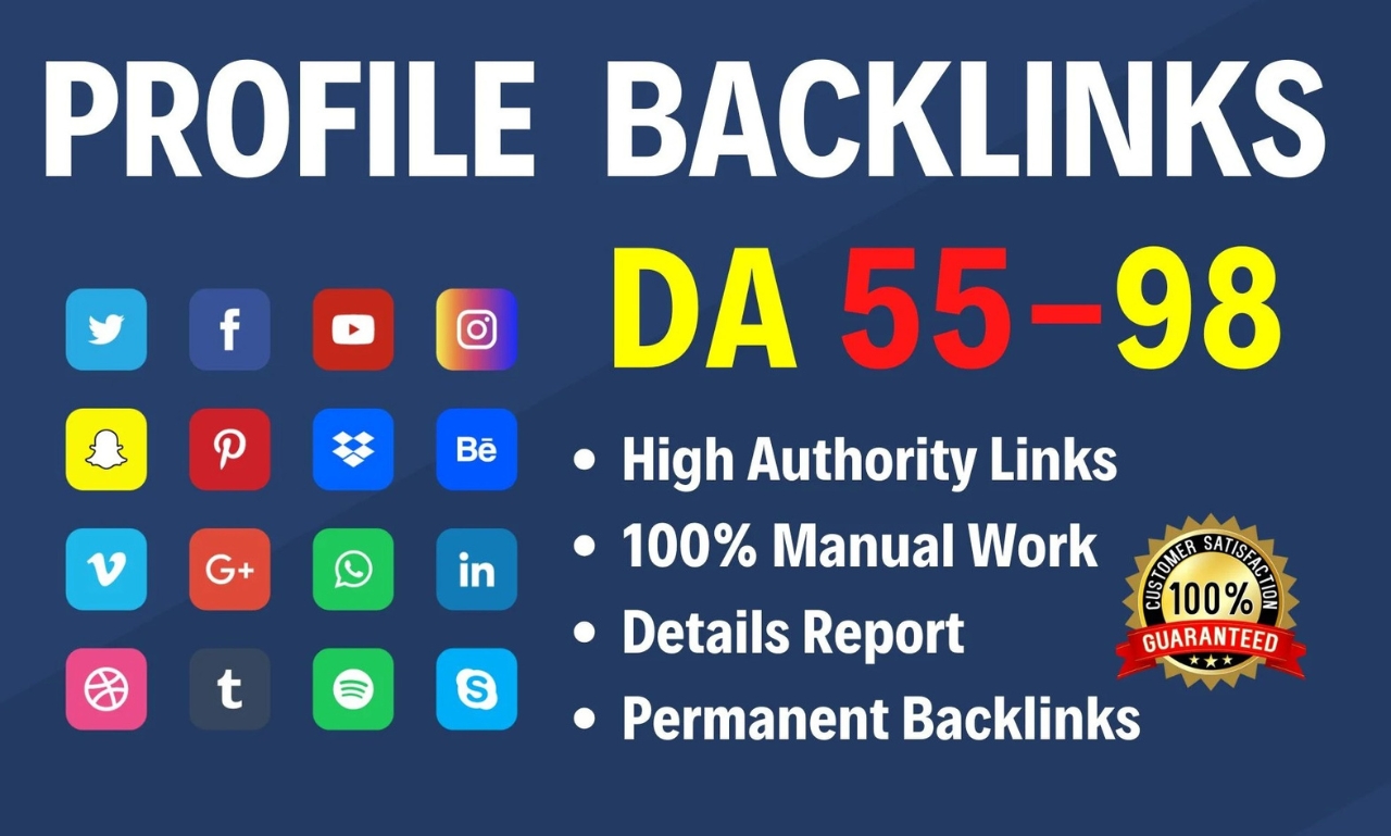 250 High Quality Do-Follow Profile Backlinks to incre...