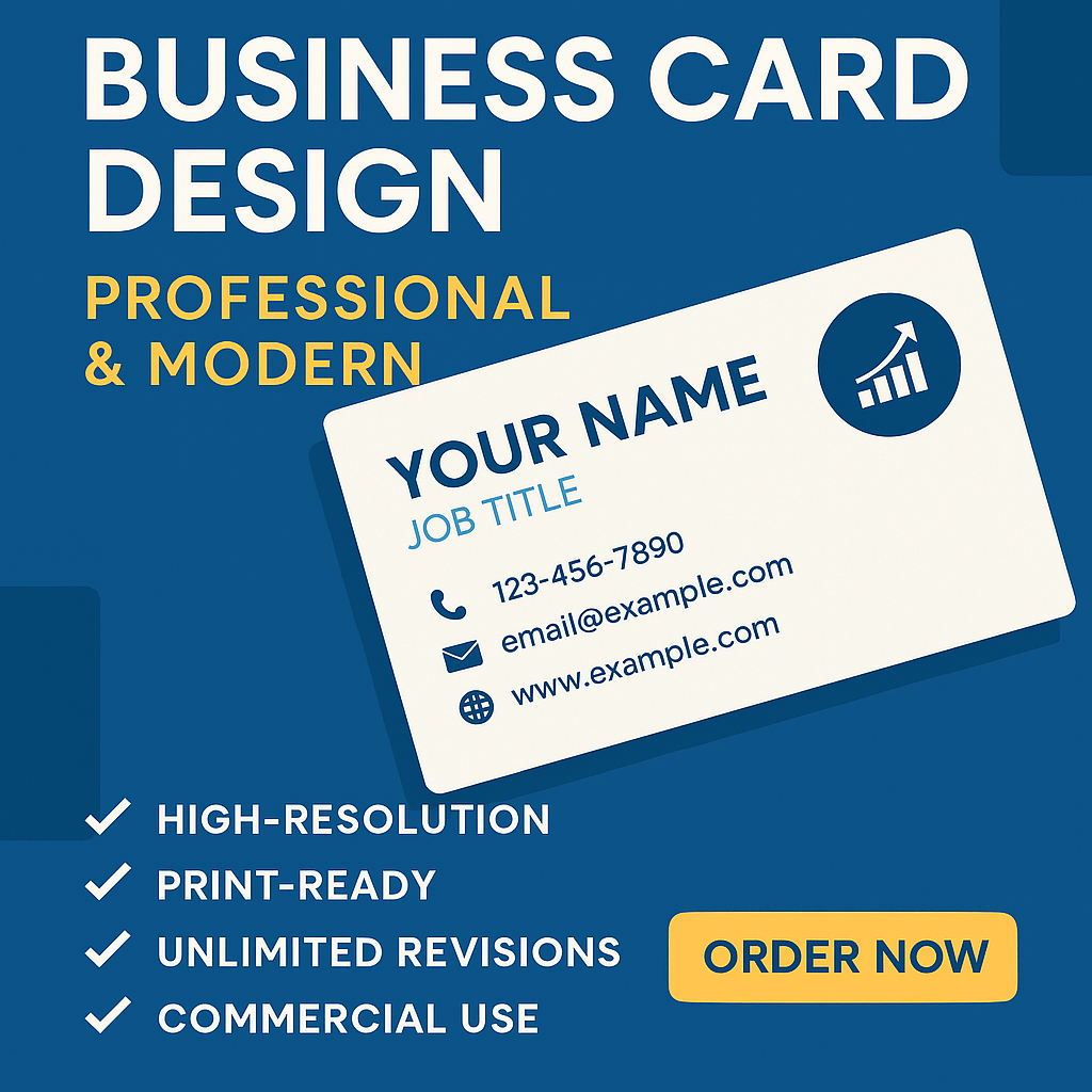 I will design professional and modern business cards ...