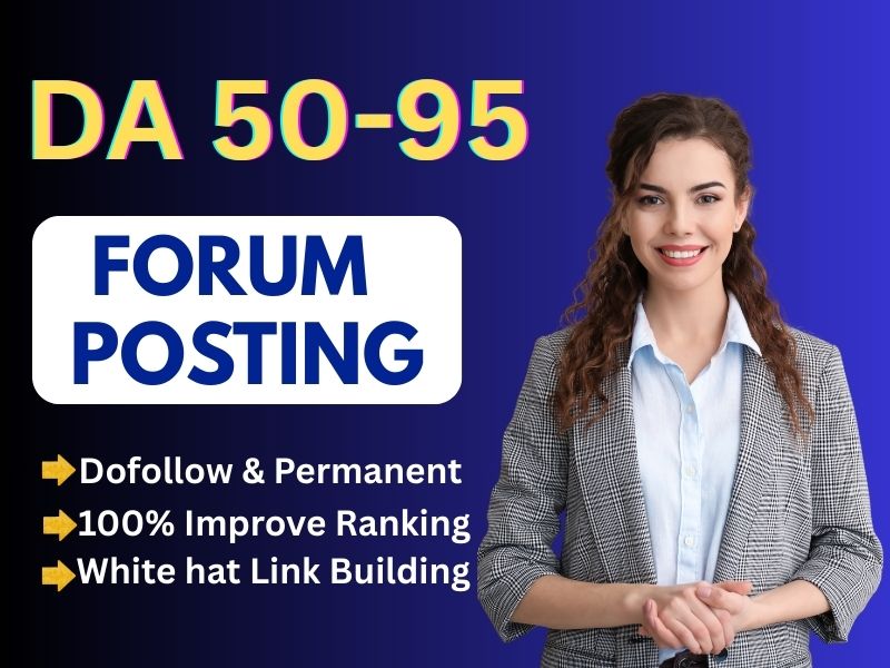 I will manually 60 forum posting backlinks with high ...