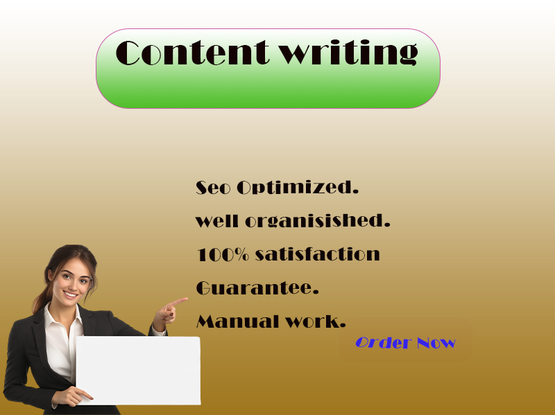 I will provide authentic and plagiarism free content ...