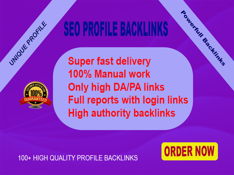 I Will Manually Create 100 High Authority Profile Bac...