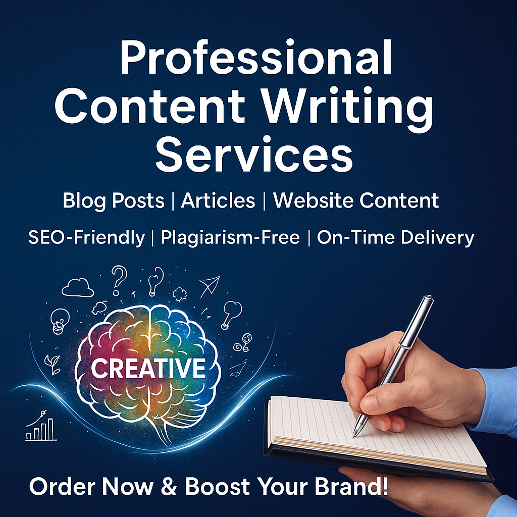 I Will Write High-Quality Content, Blog Posts