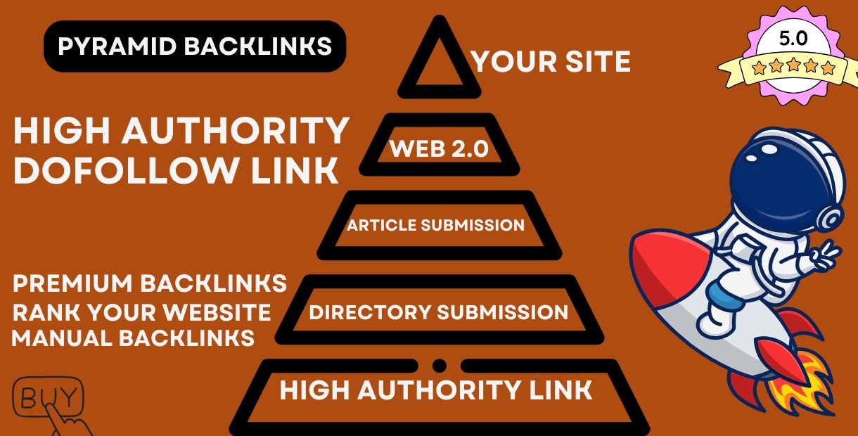 High Quality 400 Pyramid Tier Backlinks Safe SEO Link...