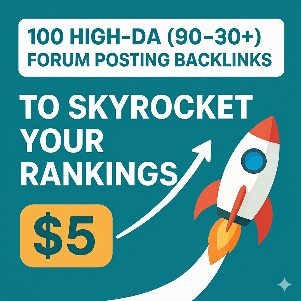 I Will Provide 100 High-DA 90-30+ Forum Posting Backl...