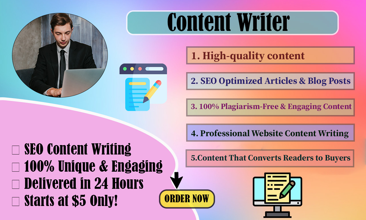 I Will Write Engaging, SEO Optimized, and Plagiaris...