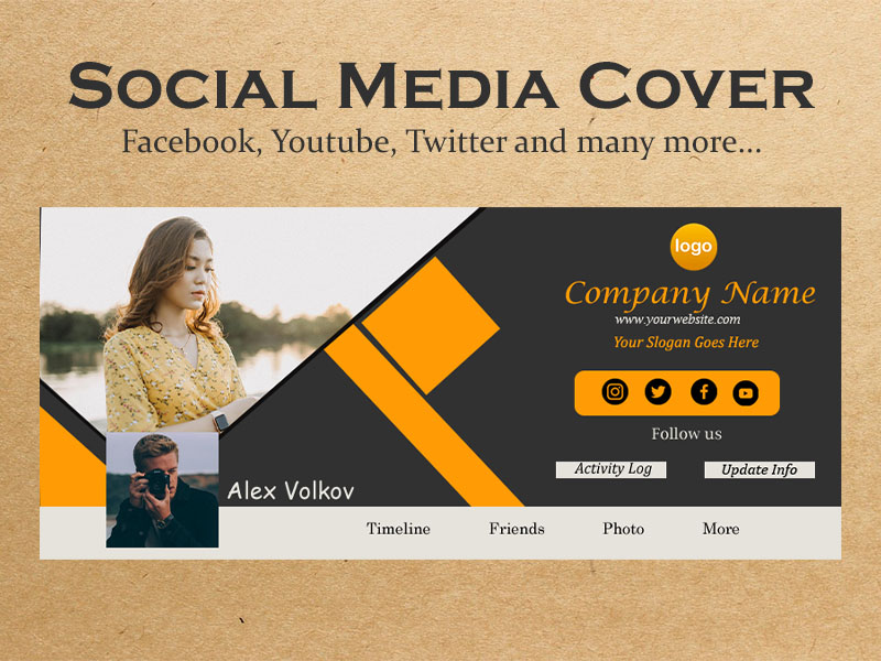 I will design creative and custom profefssional faceb...