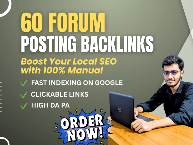 I will provide high quality 60 forum posting dofollow...