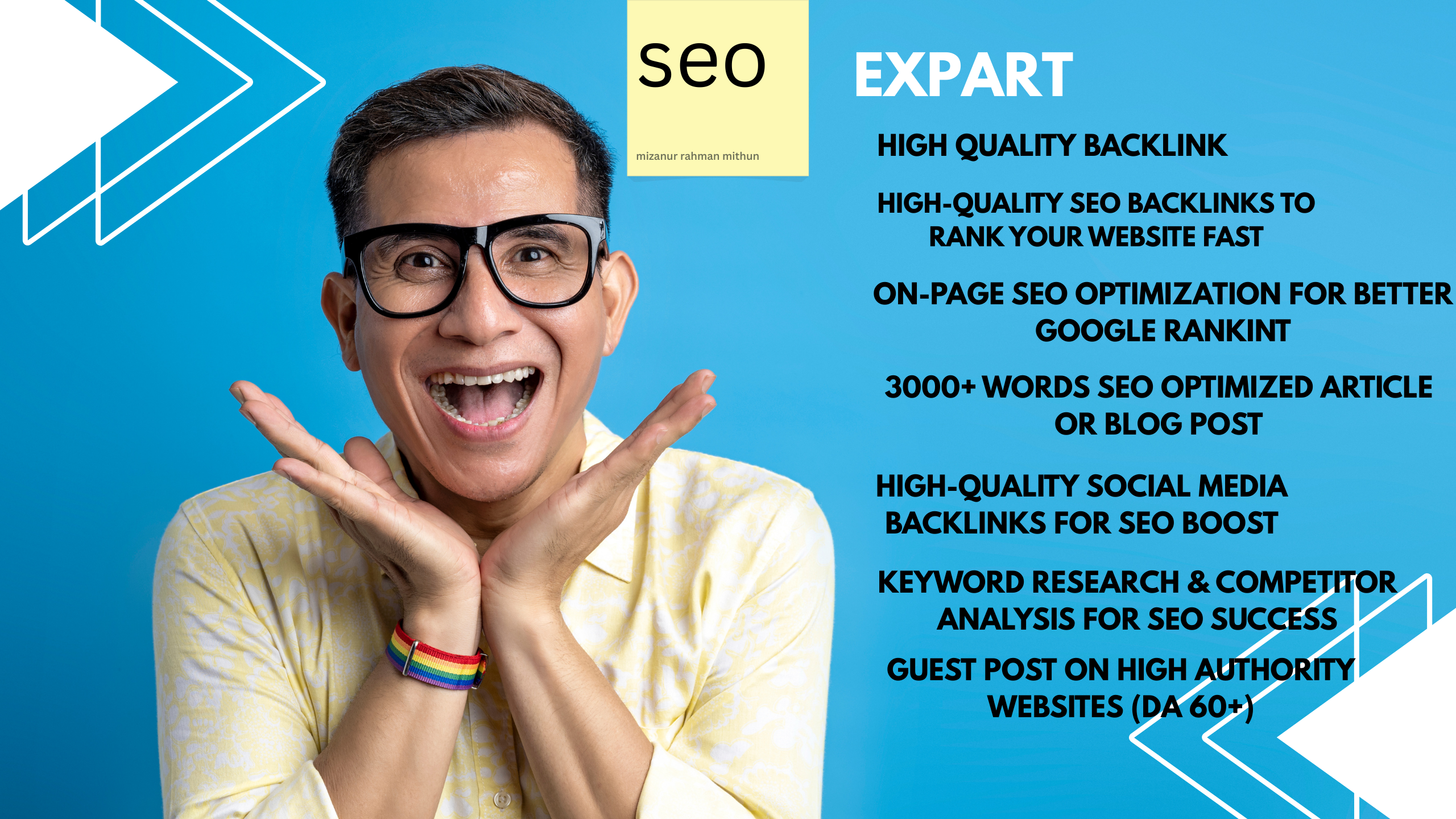 I will be your SEO expert to boost rankings with high...
