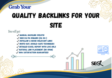 Build high Authority DoFollow Backlinks for SEO succe...