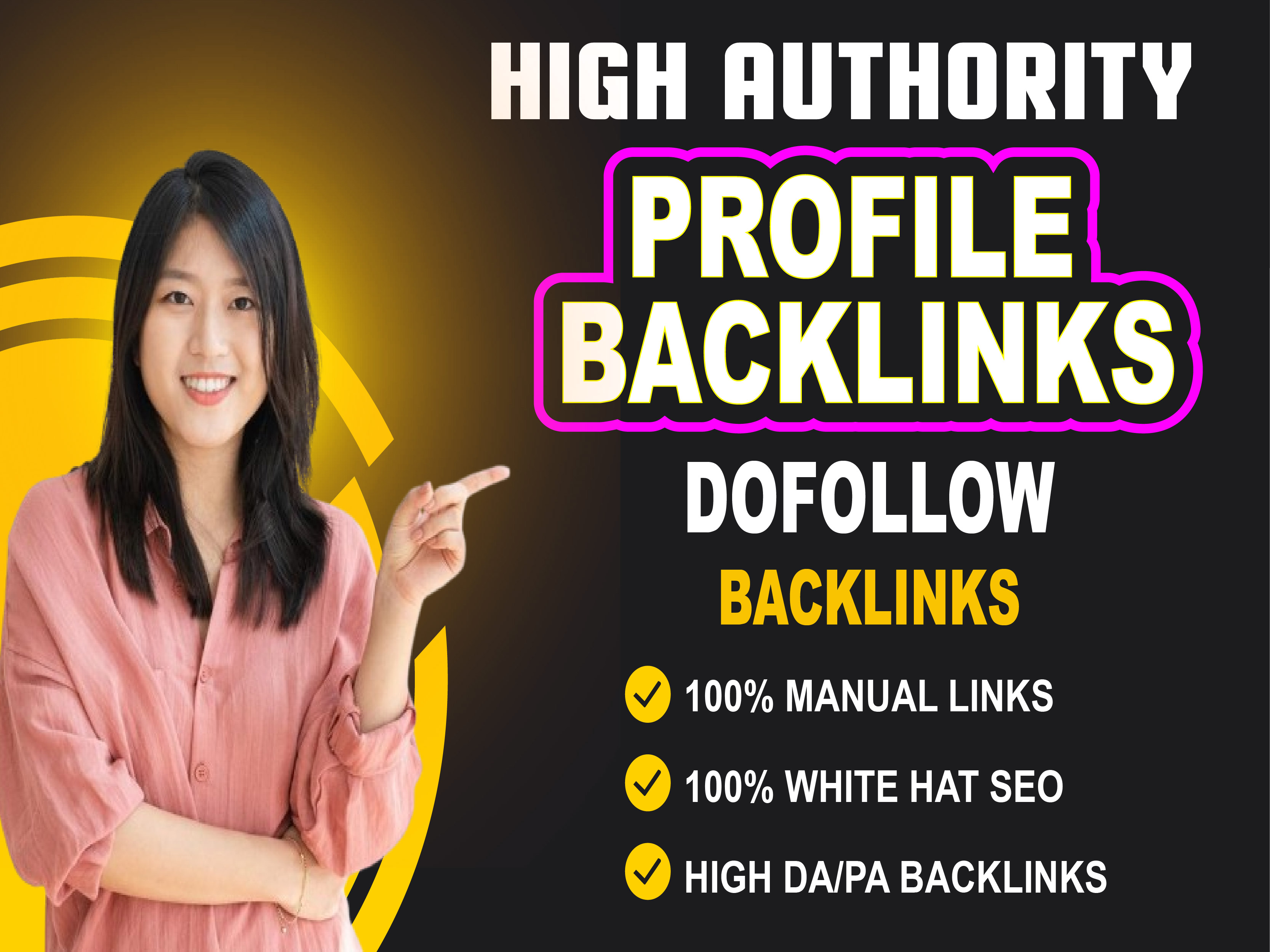 Build 100+ High DA SEO Profile Backlinks DA 60+ for T...