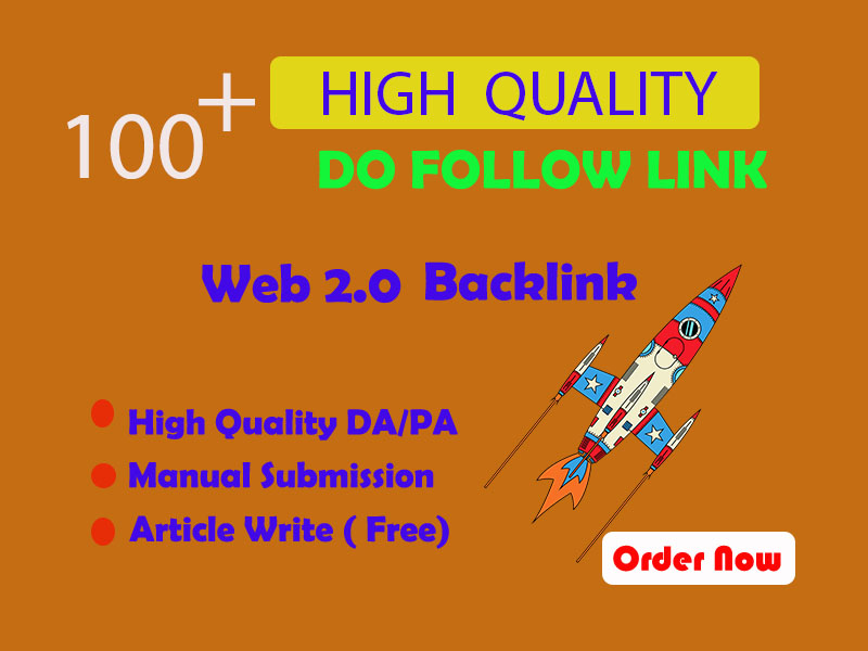 110 Web 2.0 backlinks with high quality DA PA for you...