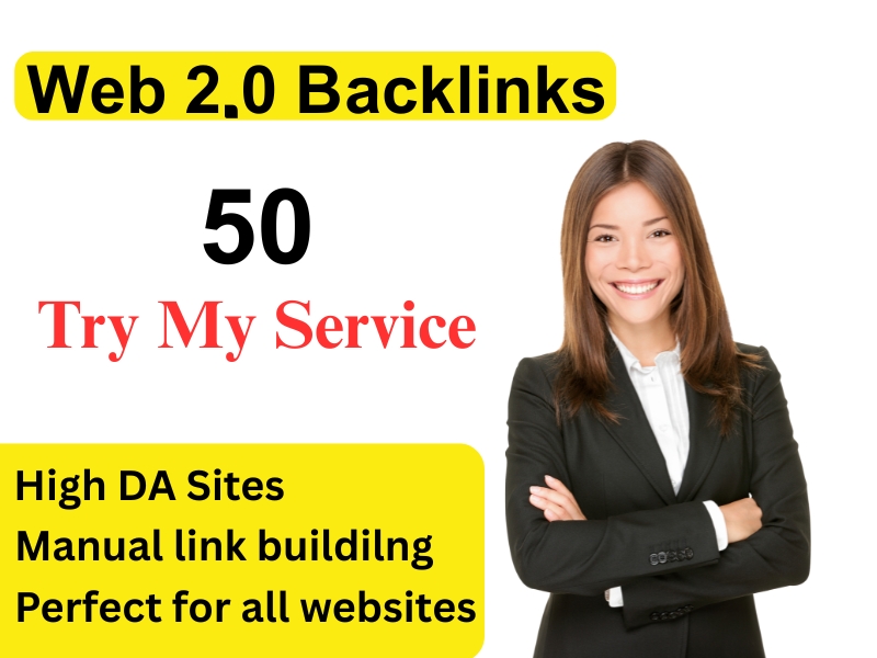 I will generate 50 High Authority Web 2.0 Backlinks o...