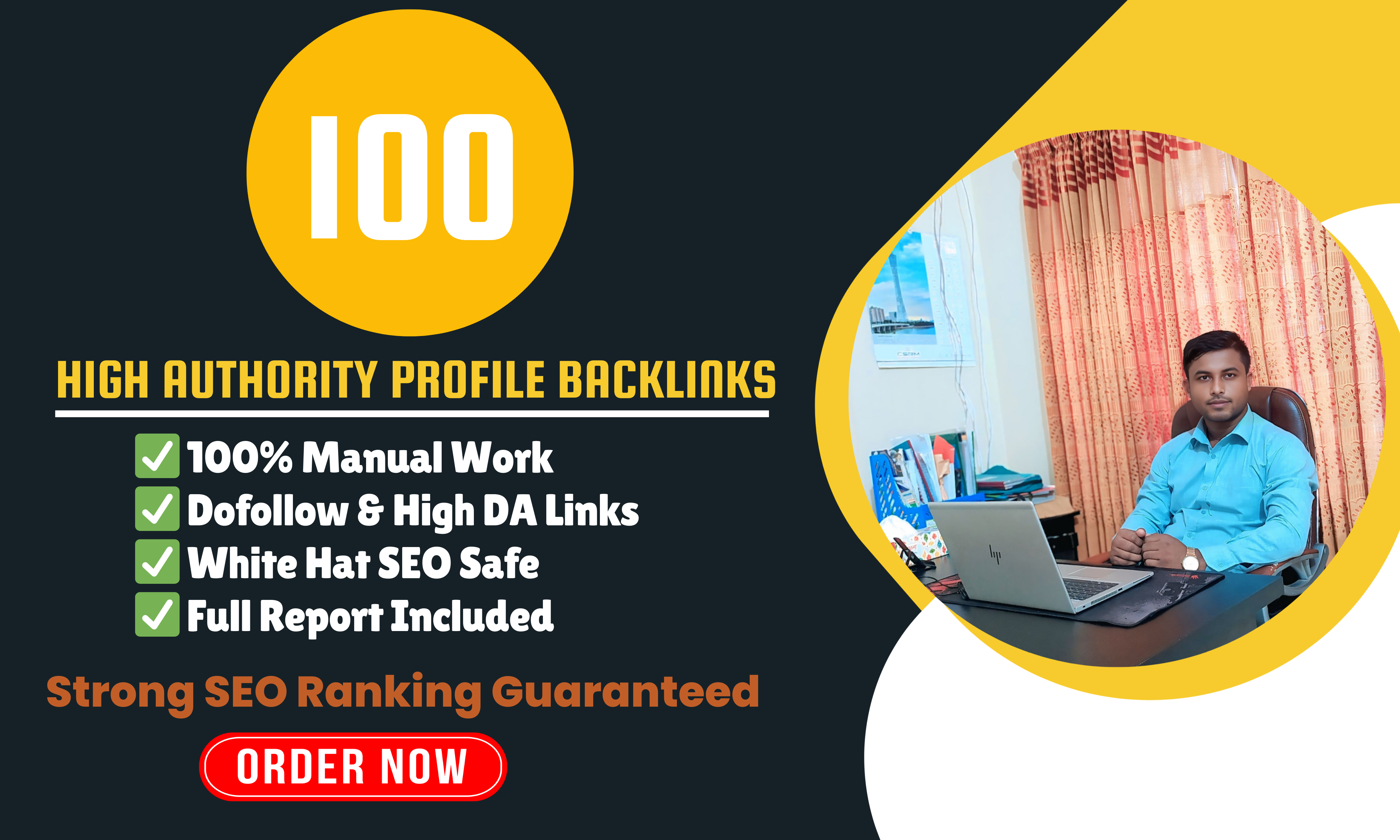 100 high authority profile backlinks for strong SEO r...