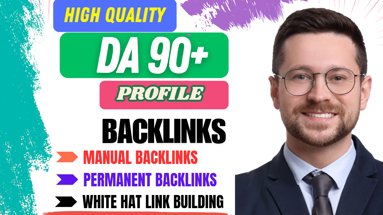Unique 30 High Authority DA 90 Plus Profile Backlinks...