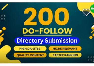 200 Dofollow Directory Submission SEO Backlinks for W...