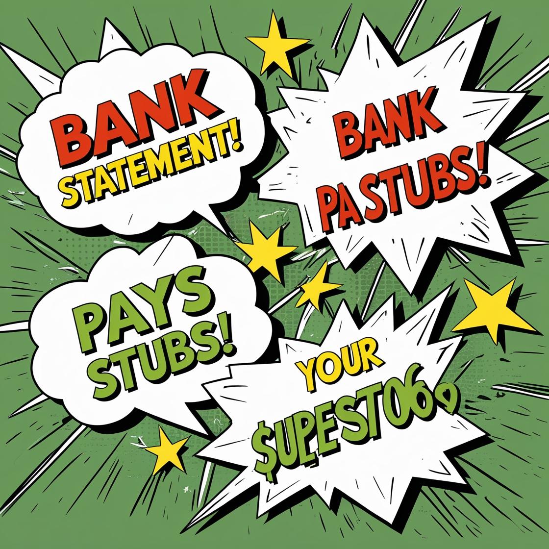 I will professionally edit bank statements, pay stub...
