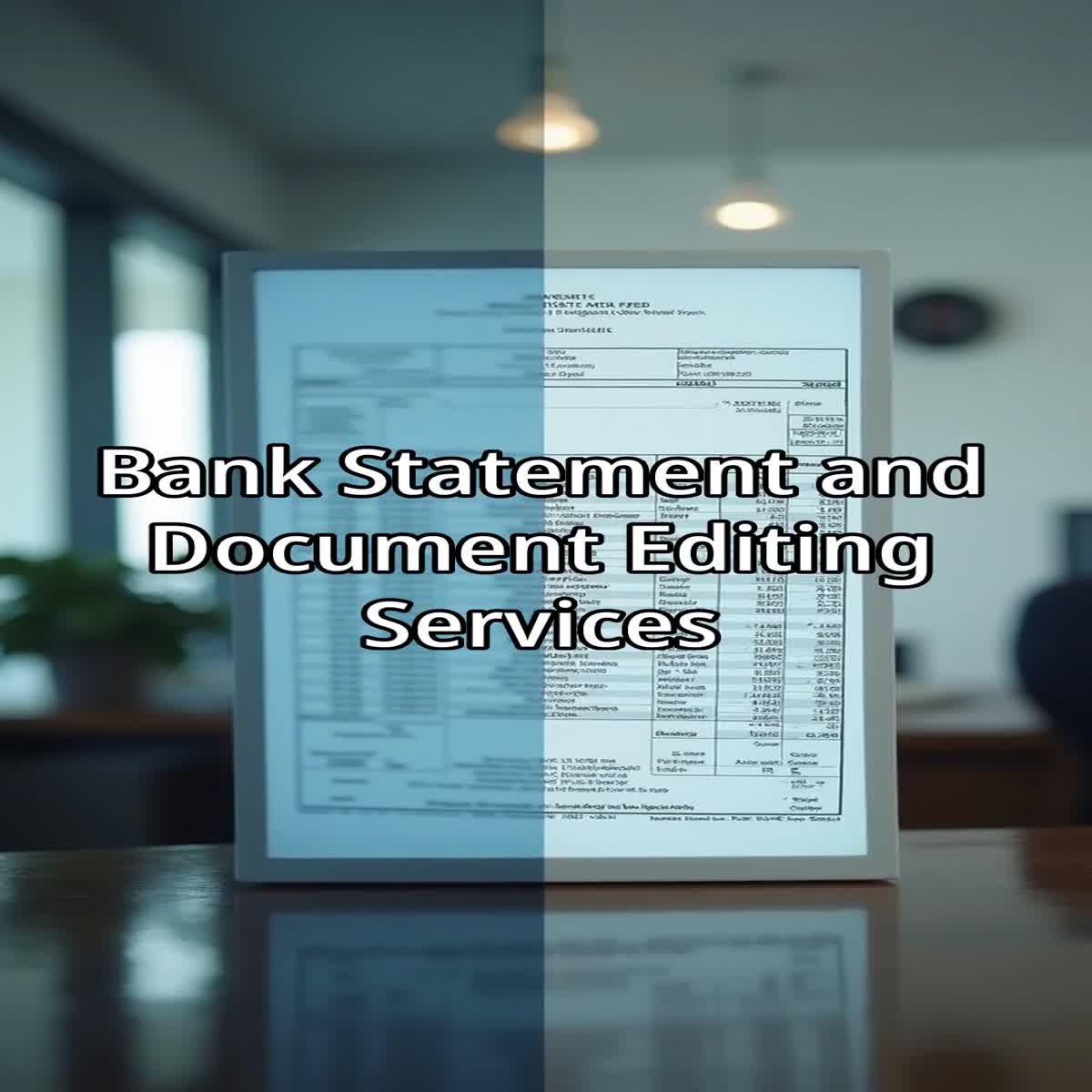 I will professionally edit and customize your bank st...