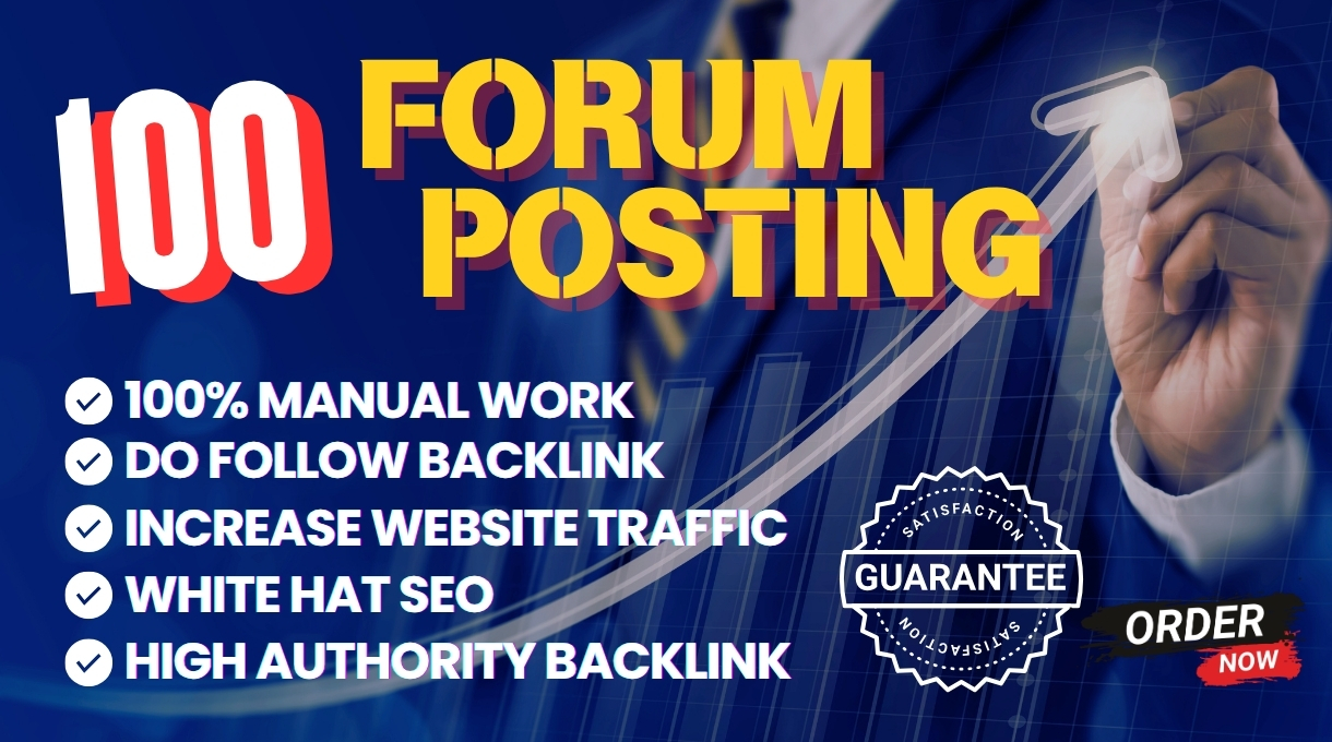 Get 100 High-Quality Forum Posting for Powerful SEO B...
