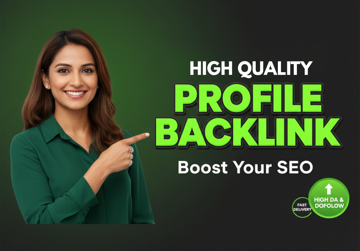 I will create 100 dofollow high quality SEO profile b...