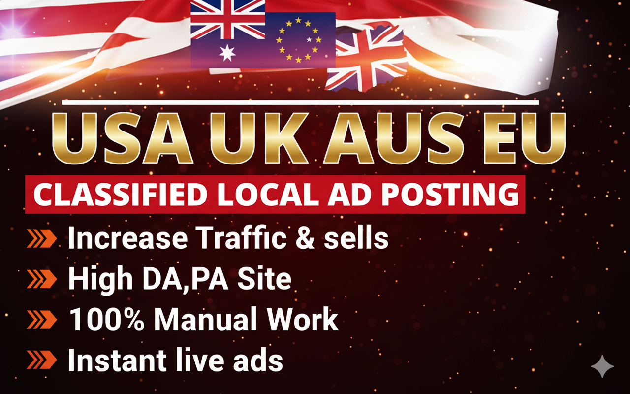 I Will Manually Create 100 High Quality Local Ad Post...