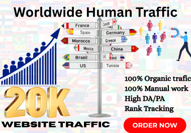 Get Worldwide Website Traffic 100 Real Human Visitors