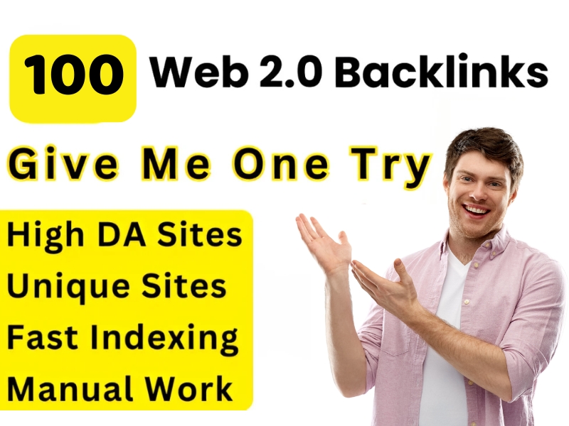I will make 100 high authority web 2.0 backlinks Uniq...