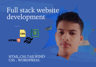 I will develop responsive website with html css js an...