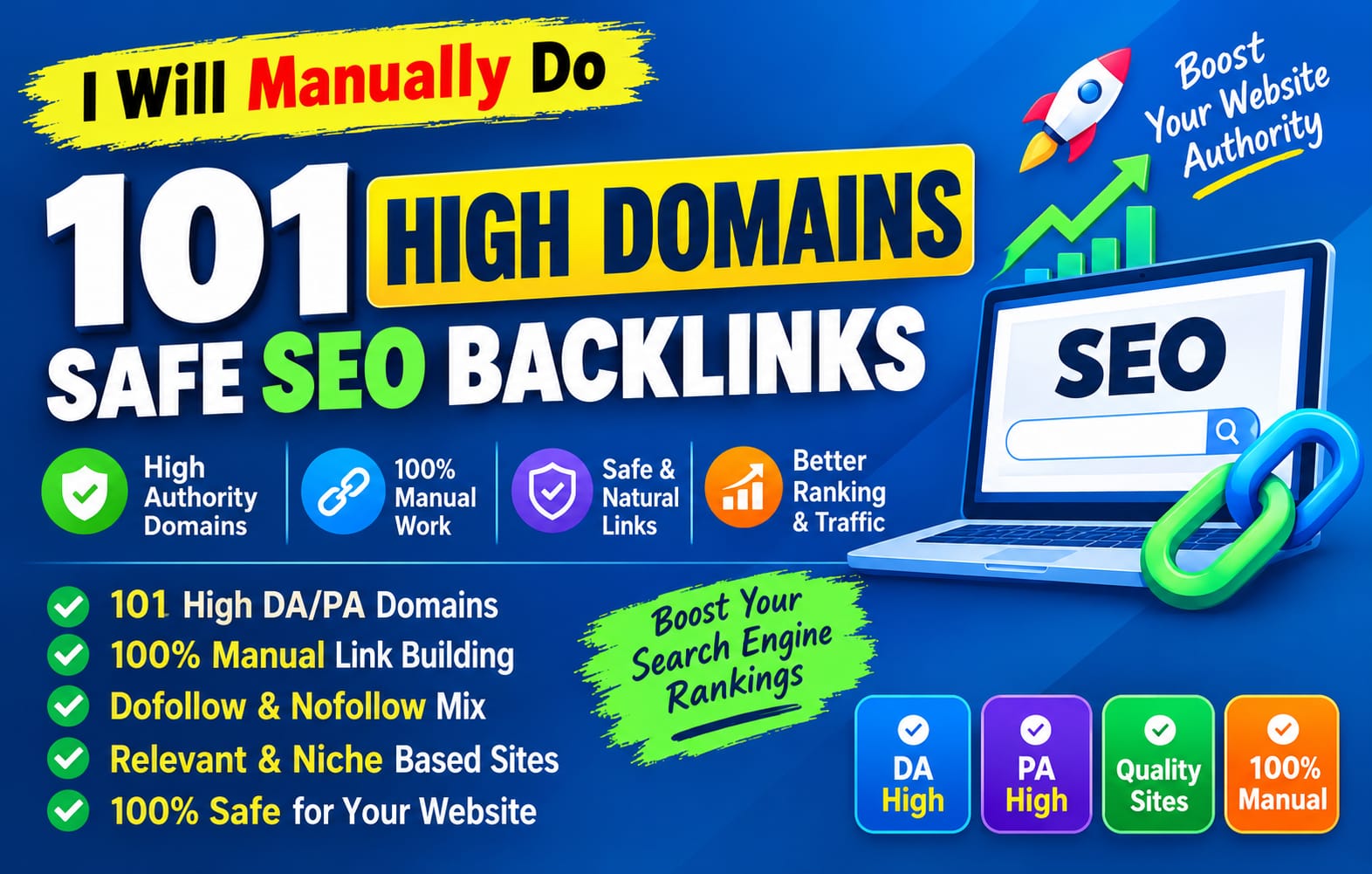 I Will Manually Build 101 High Domain Authority Safe ...