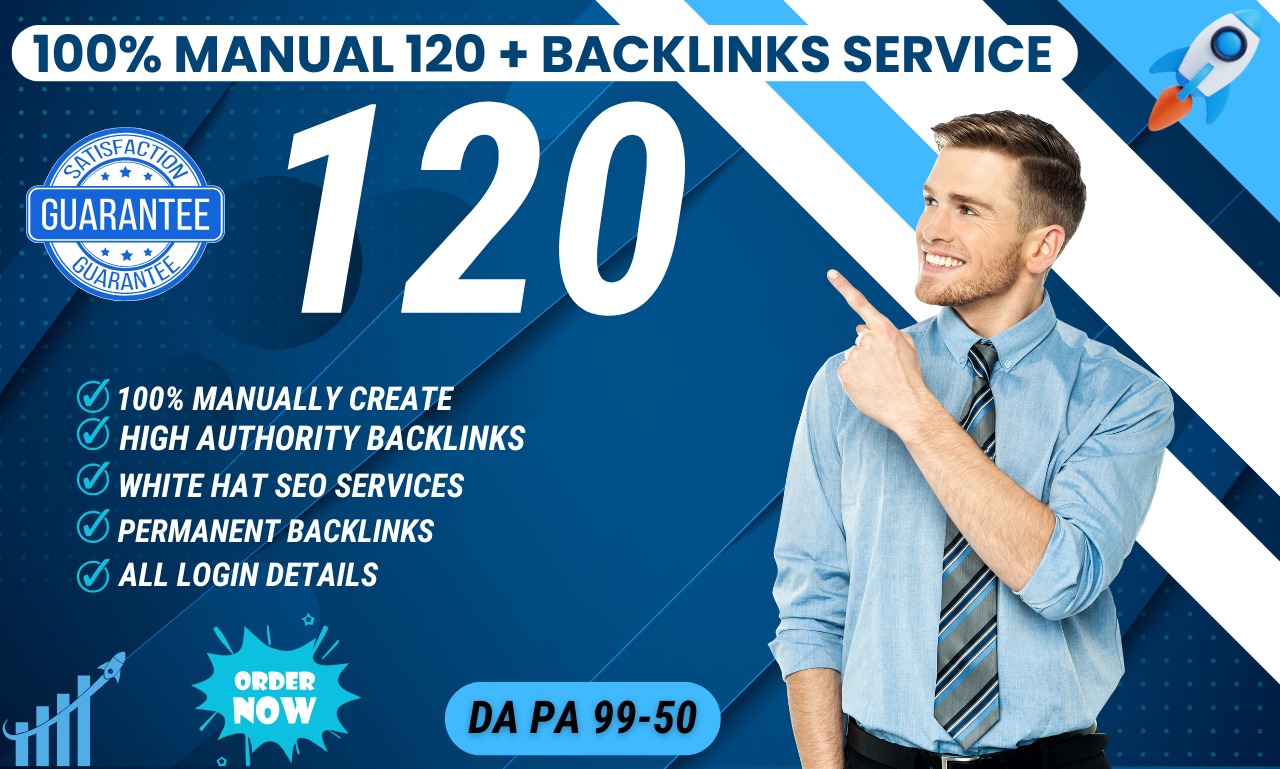 I Will Provide 120+ White Hat Manual Backlinks