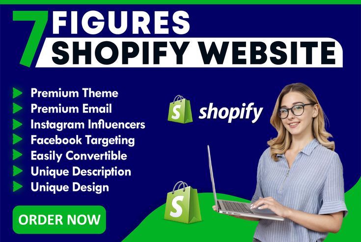 I will design and customize a professional Shopify st...