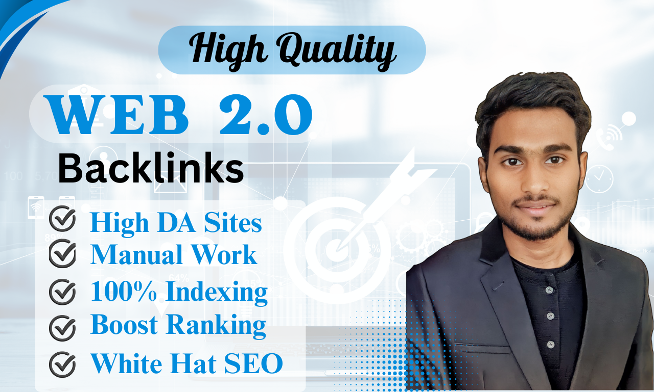 I will provide 90 high DA PA Web 2.0 backlink for SEO...