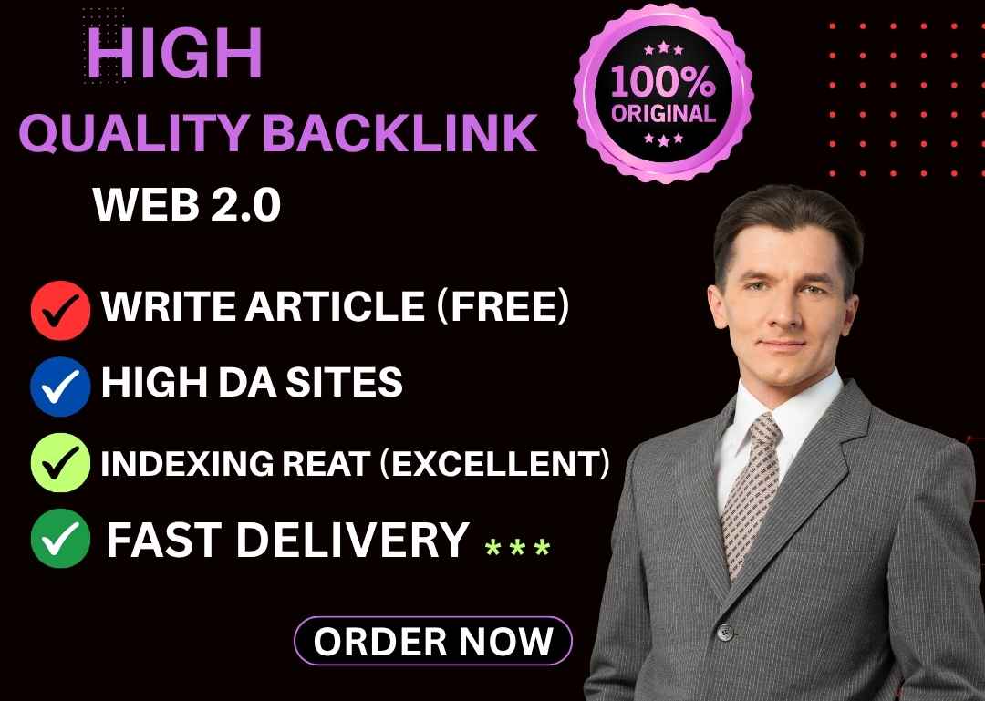 I will create 100 manual Web 2.0 backlinks on high DA...