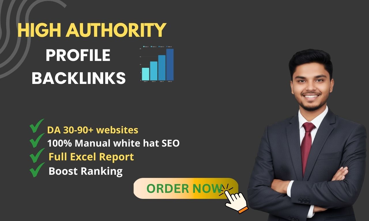 I will build 100+ high DA profile backlinks to boost ...