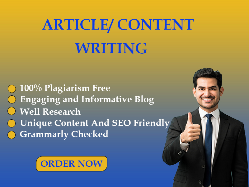 High quality Content and Blog writing to boost your w...