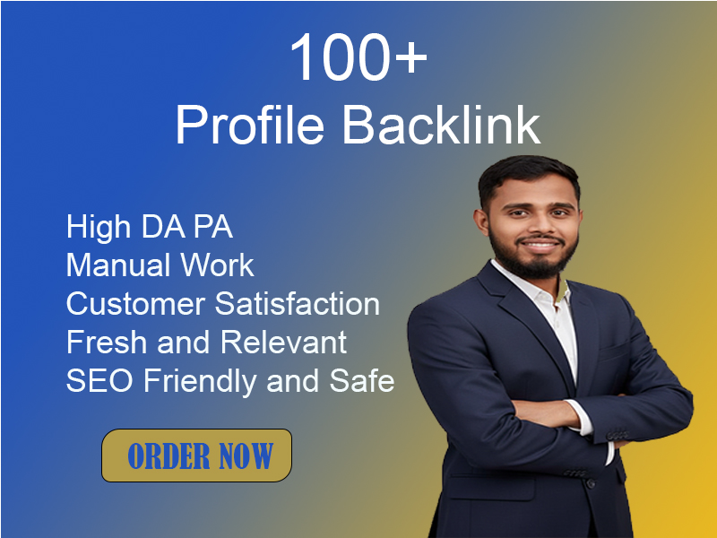 I will build 100+ powerful profile backlinks with hig...