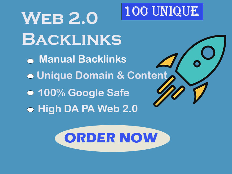 Unique 150+ web 2.0 backlinks with DA PA to boost you...