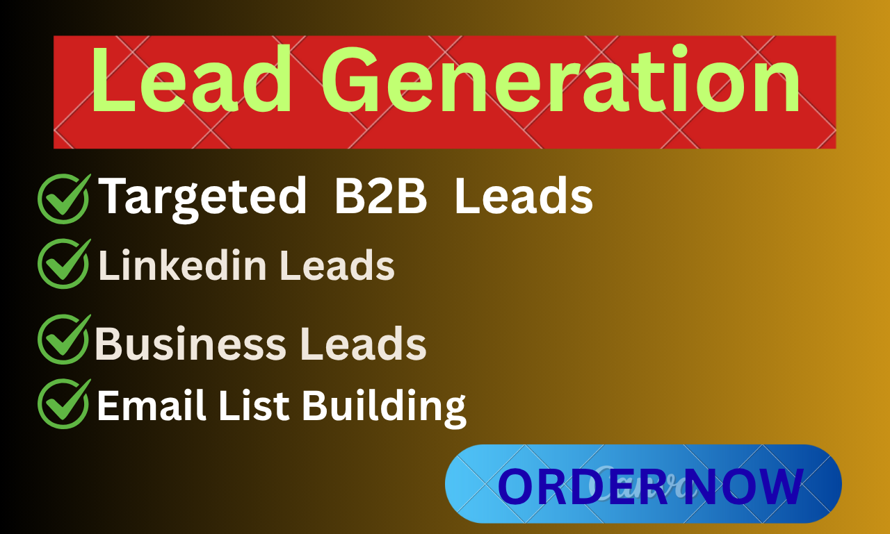 I will provide B2B lead generation and build a target...