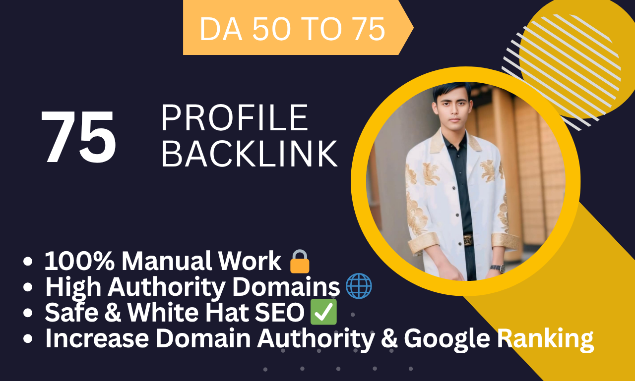 75 High-Quality Manual Profile Backlinks for Safe Whi...