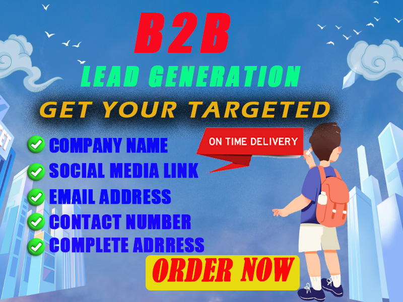 I will provide specialized 100 B2B Lead generation Em...