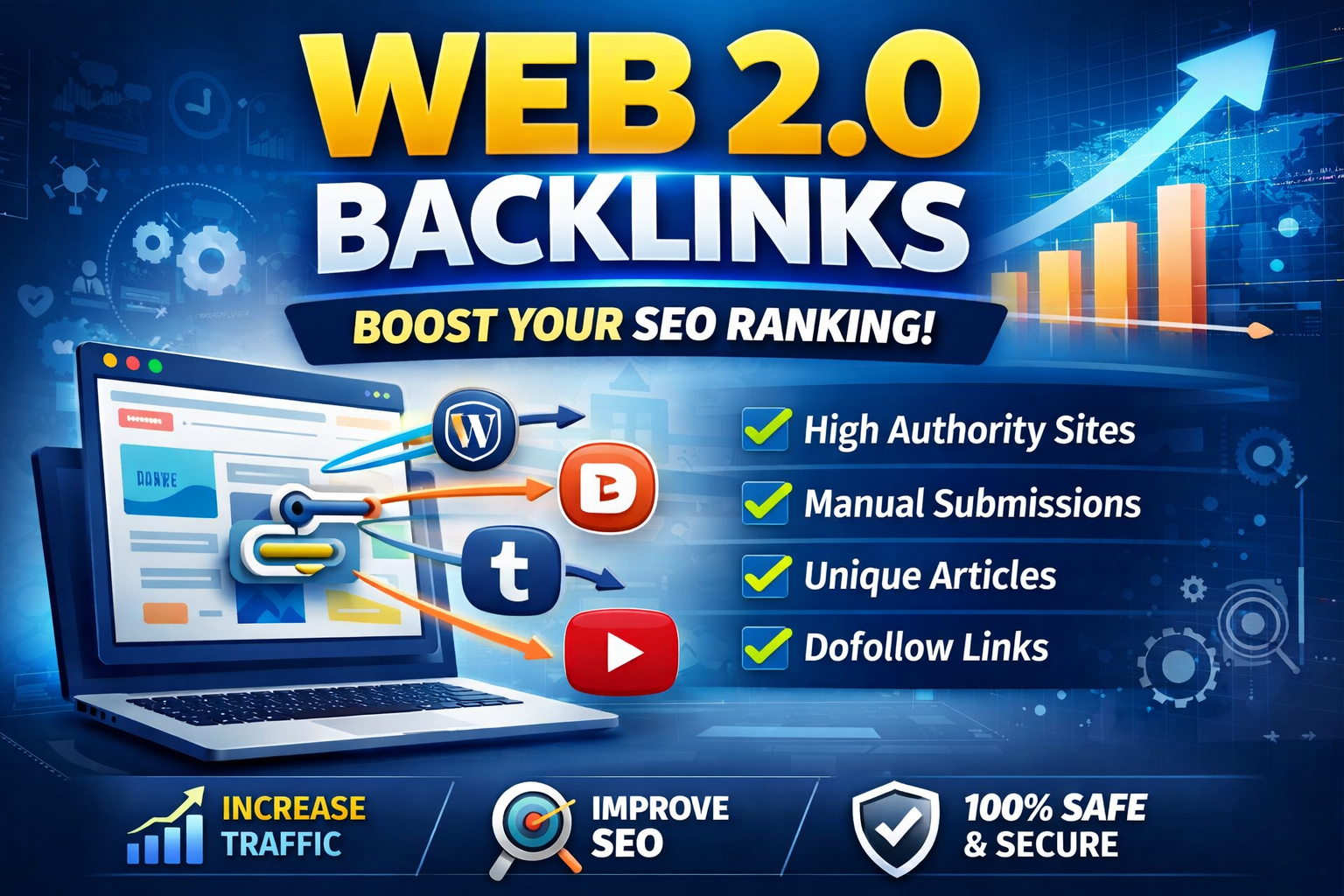 I will build web 2.0 links to improve website authori...