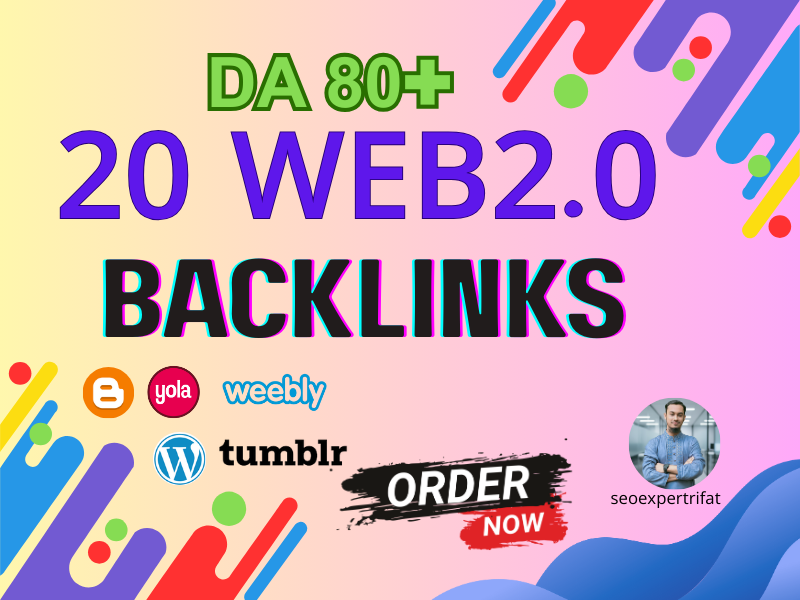Web 2.0 Backlinks - High quality links for Google Ran...