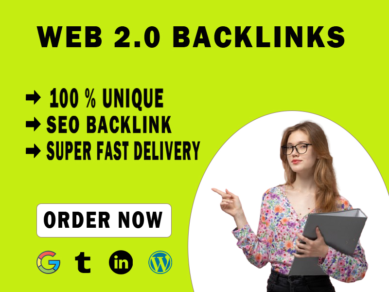 I will create 100 high authority web 2.0 backlinks to...