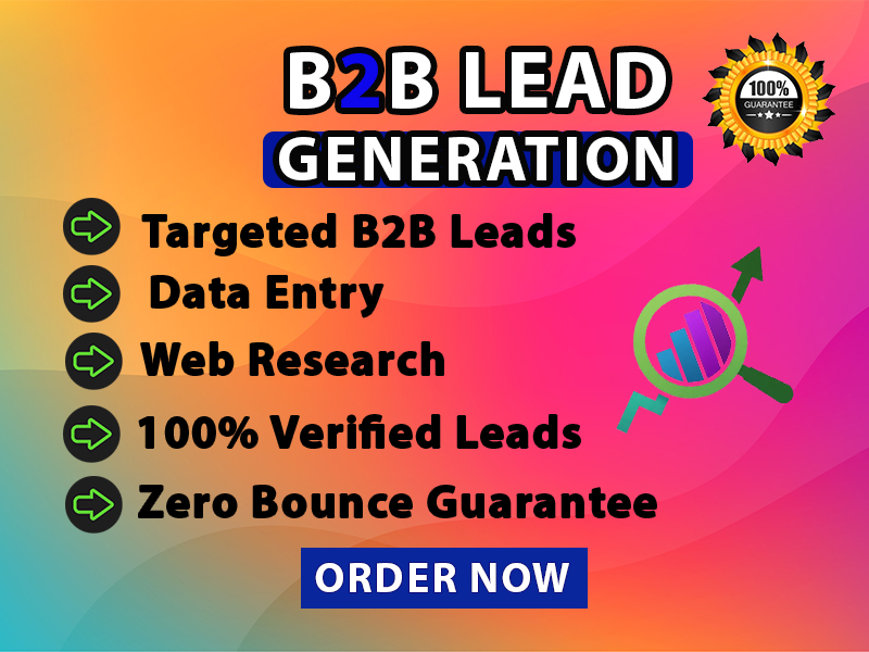 I Will Deliver You 100 Targeted B2B Lead Generation a...