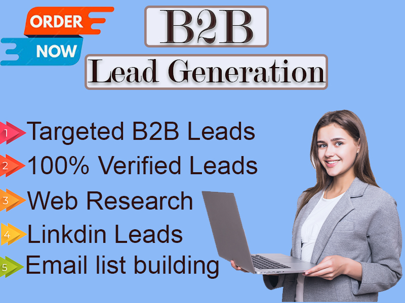 I will do B2B lead generation to improve your busines...