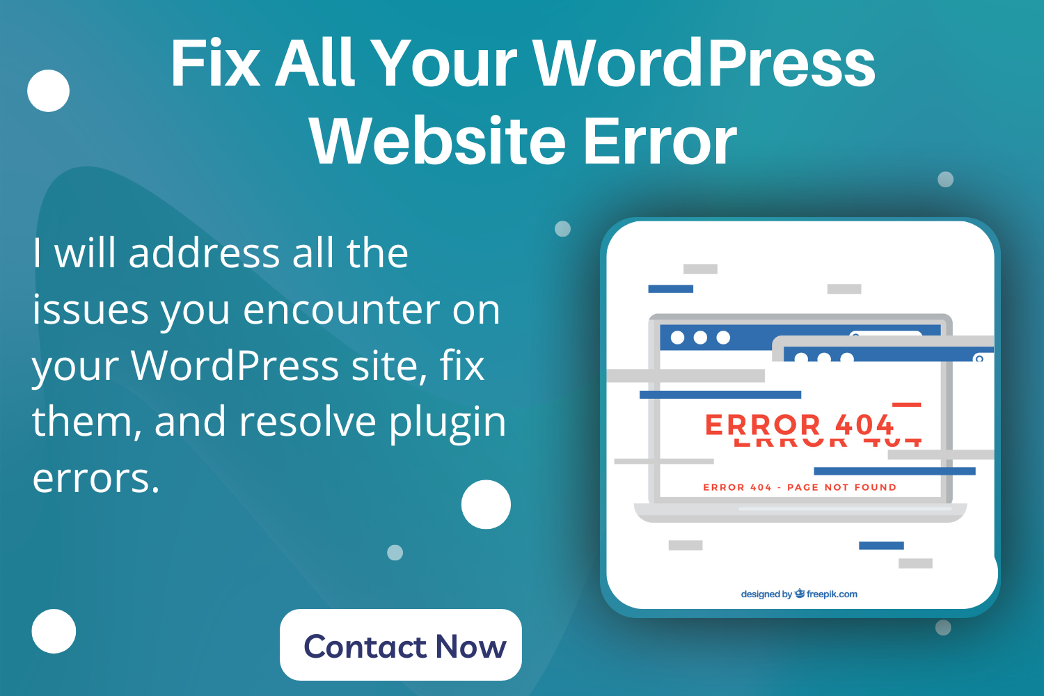 find and fix all errors you encounter on your wordpre...