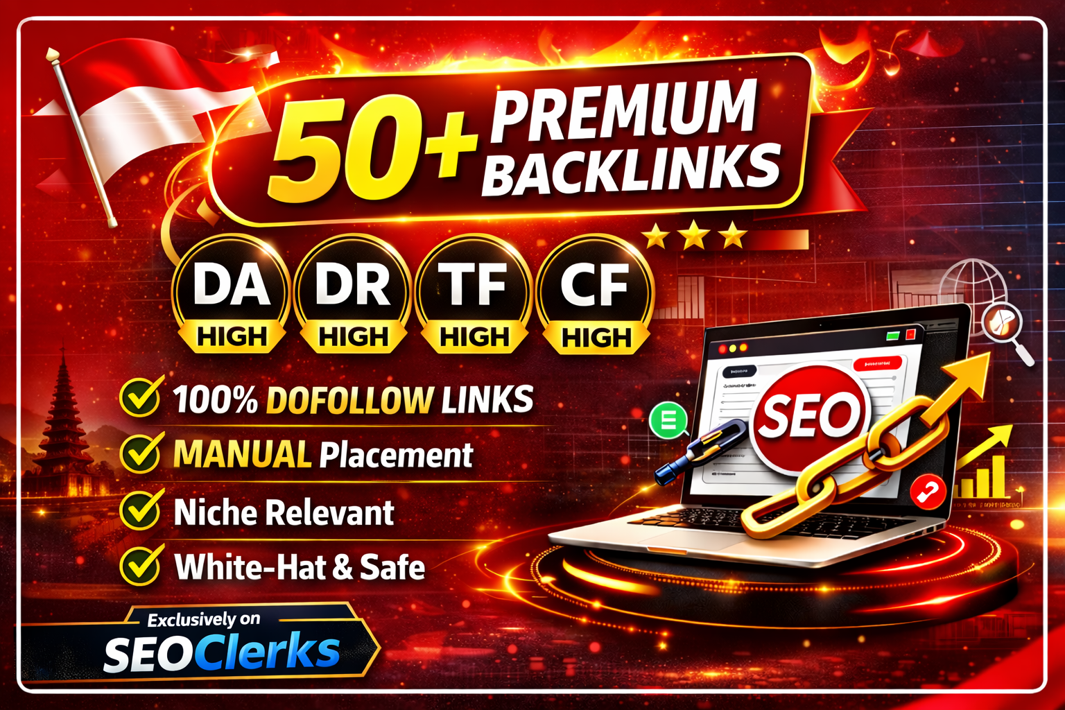 50 Exclusive DR 50 TO 70+ INDEX Permanent Dofollow Ba...