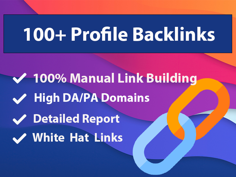 I will create high quality 100+ profile backlink