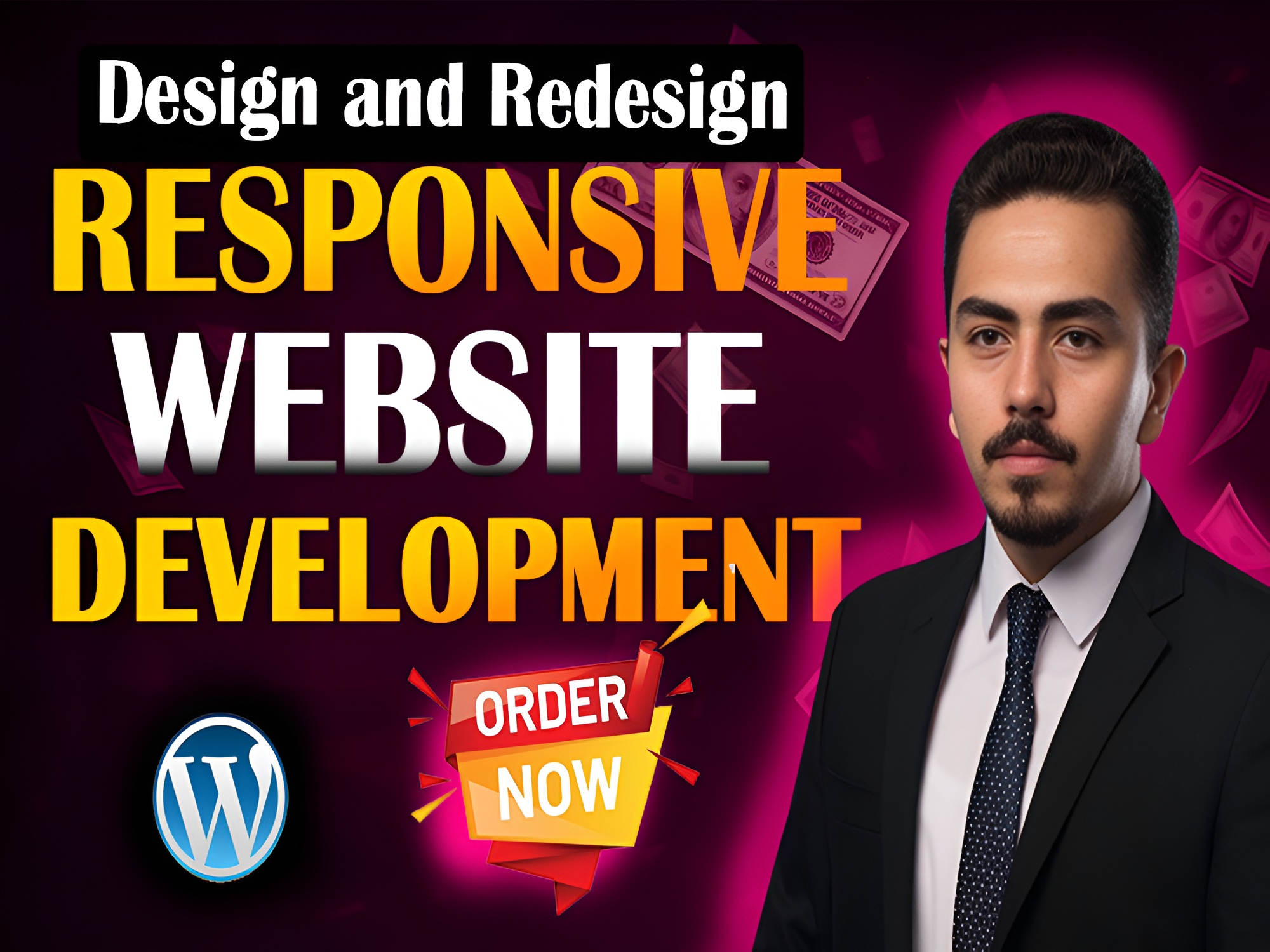 I will build a custom business website with professio...